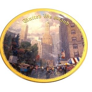 collectible decorative plate new york by thomas kinade A 2312